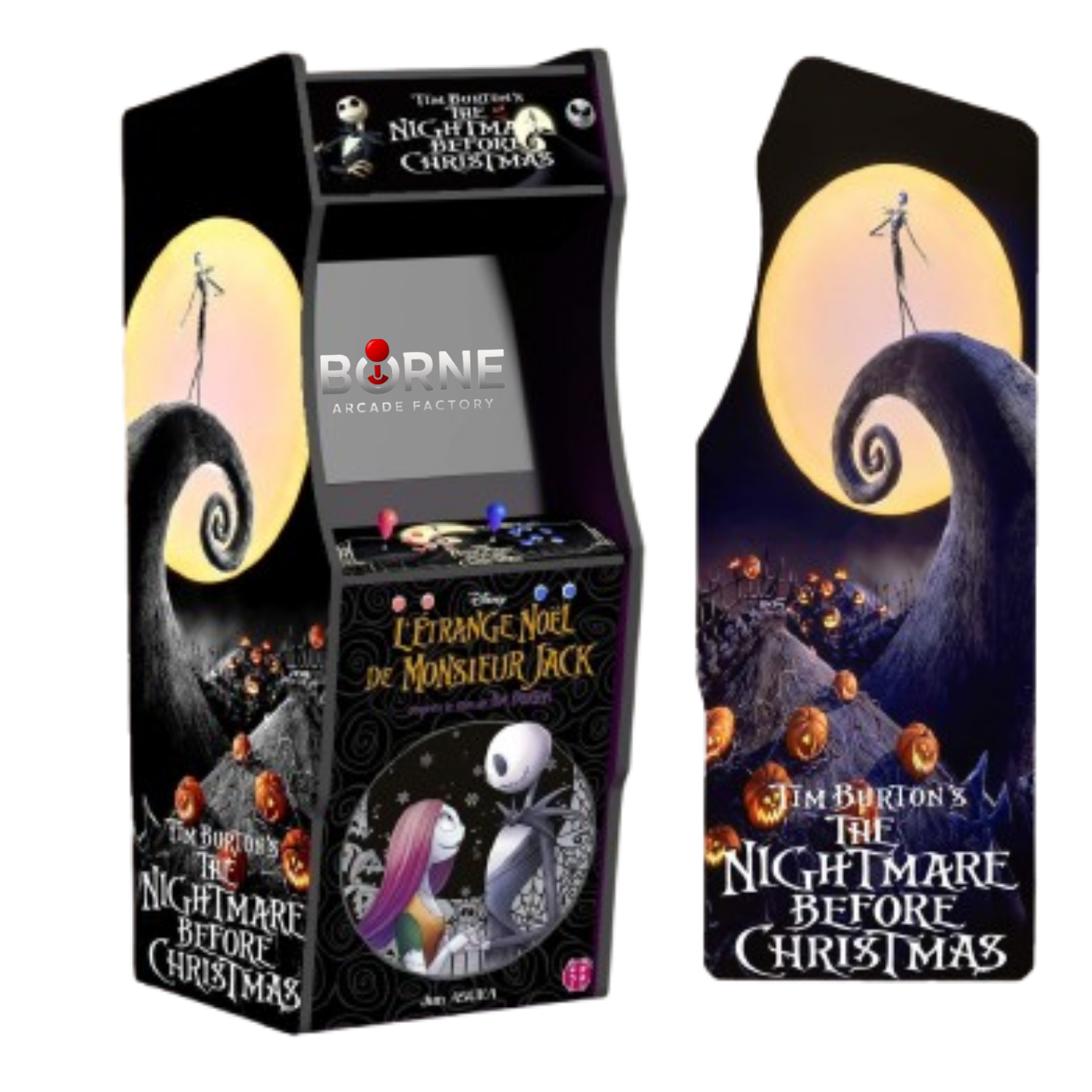 Borne Arcade Tim Burton Édition – 10 000 Jeux Rétro Inclus