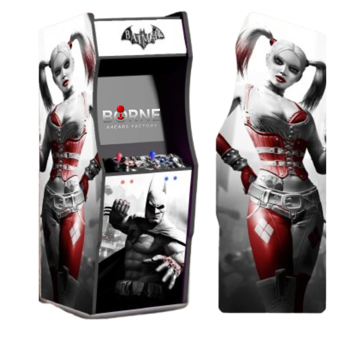 Borne Arcade Batman VS Harley Édition – 10 000 Jeux Rétro Inclus
