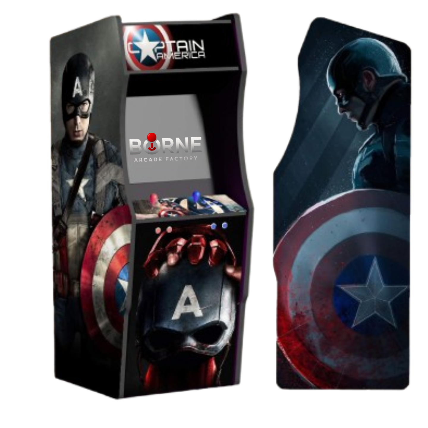 Borne Arcade Captain America Édition – 10 000 Jeux Rétro Inclus