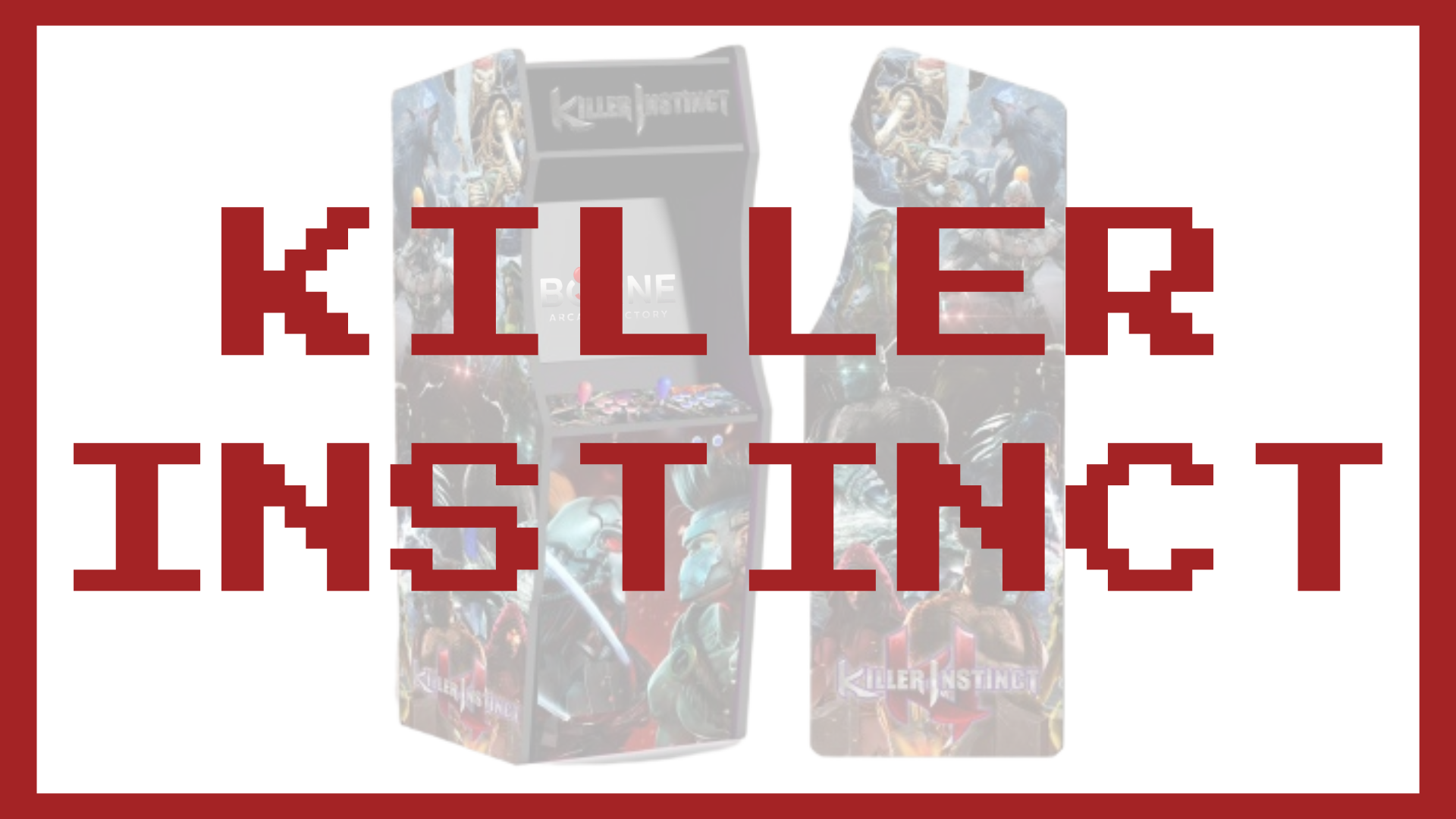 Borne Arcade - Thème KILLER INSTINCT