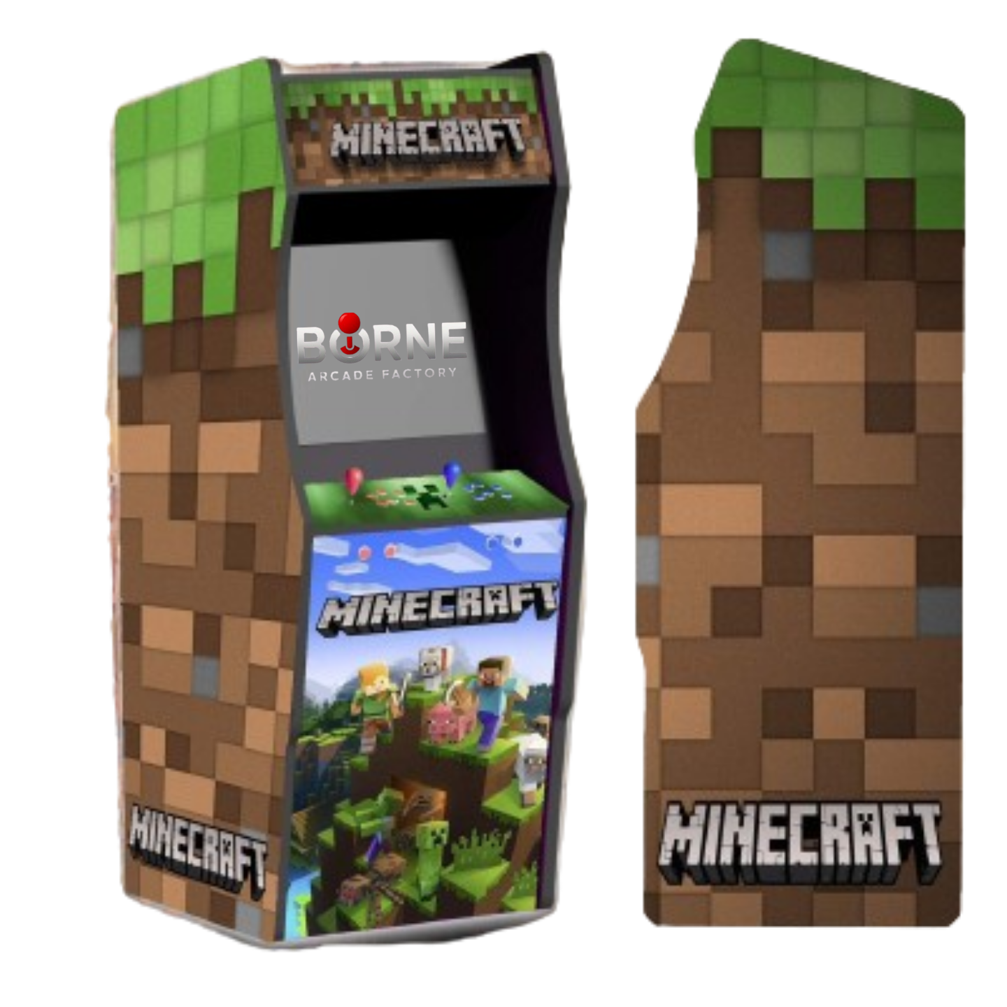 Borne Arcade Minecraft Edition – 10 000 Jeux Rétro Inclus