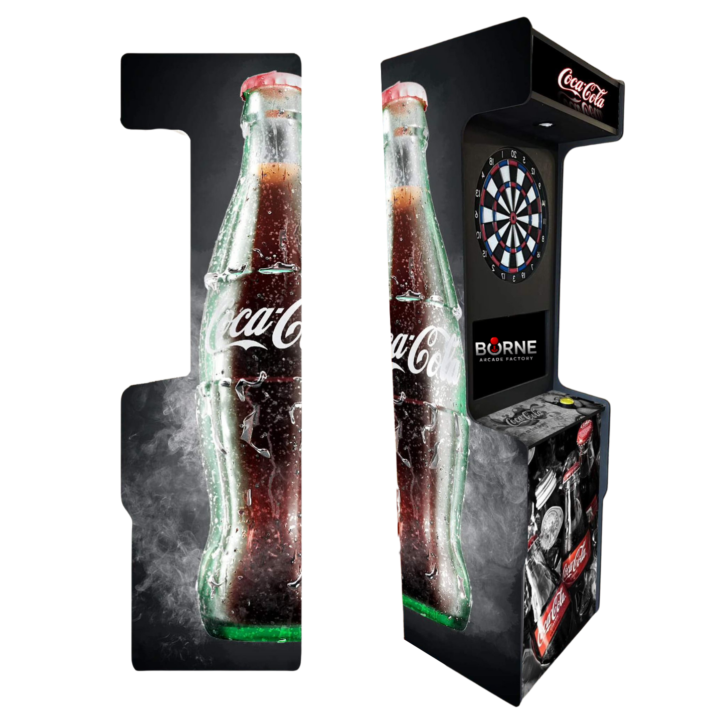 Borne Jeux Fléchettes Electronique Coca Cola Black