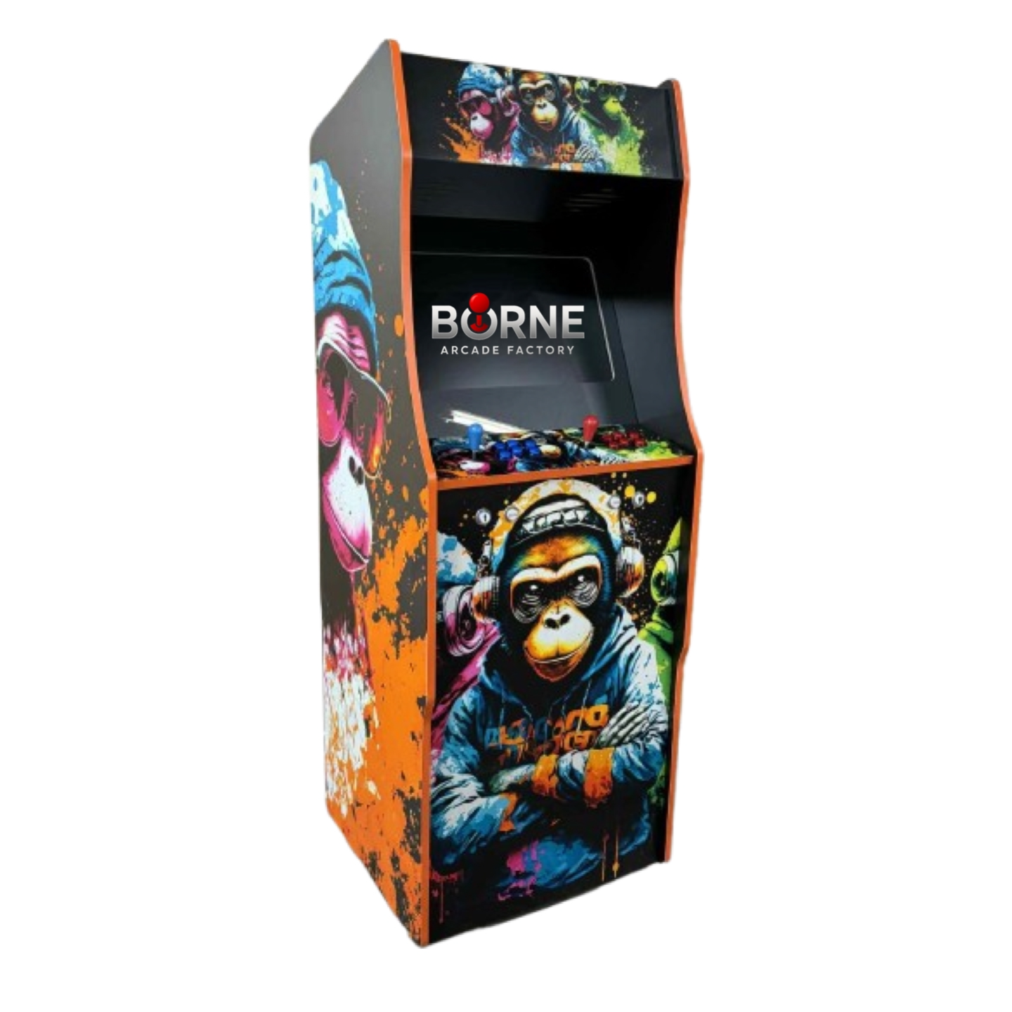 Borne Arcade Urban Monkey Édition – 10 000 Jeux Rétro Inclus
