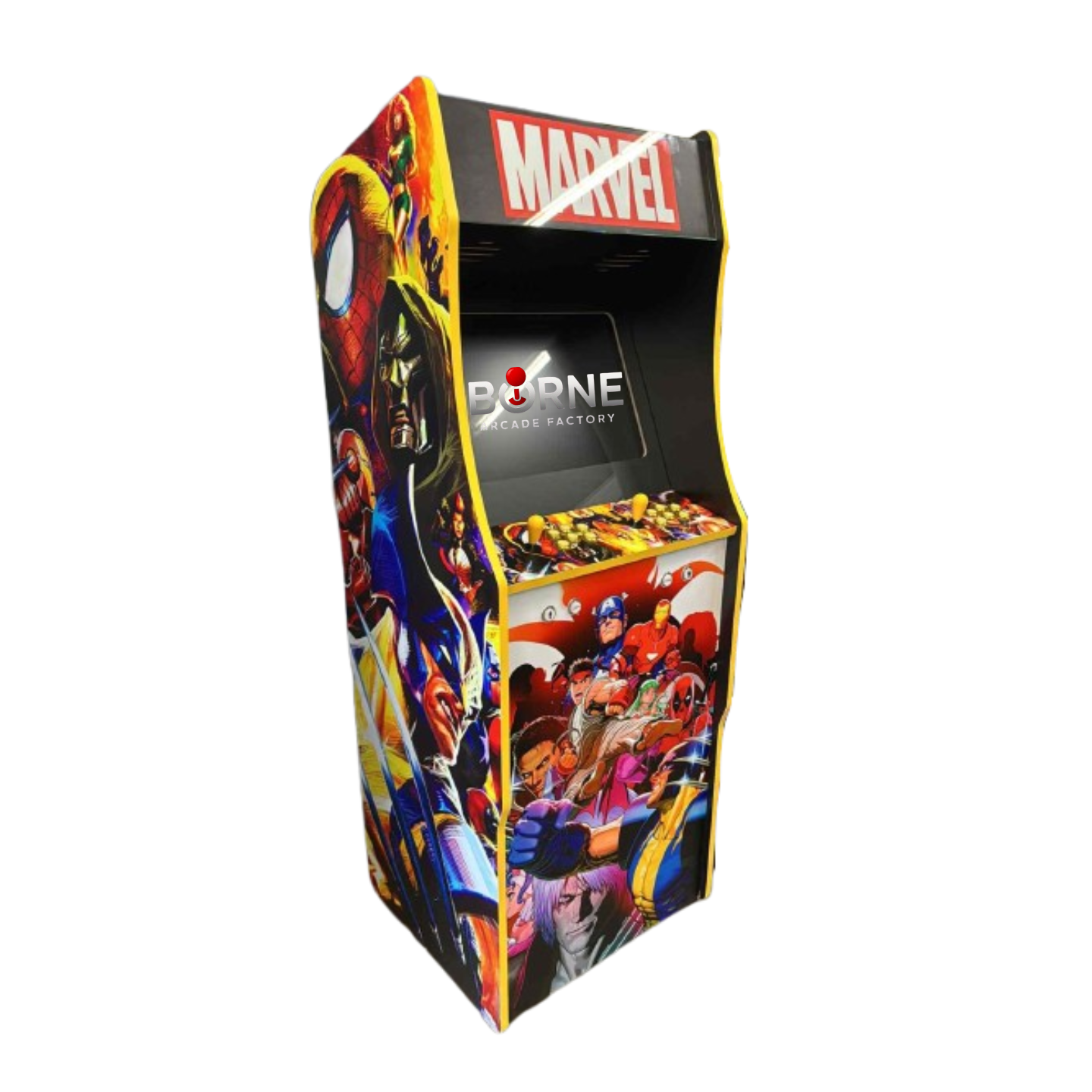 Borne Arcade Marvel Édition – 10 000 Jeux Rétro Inclus