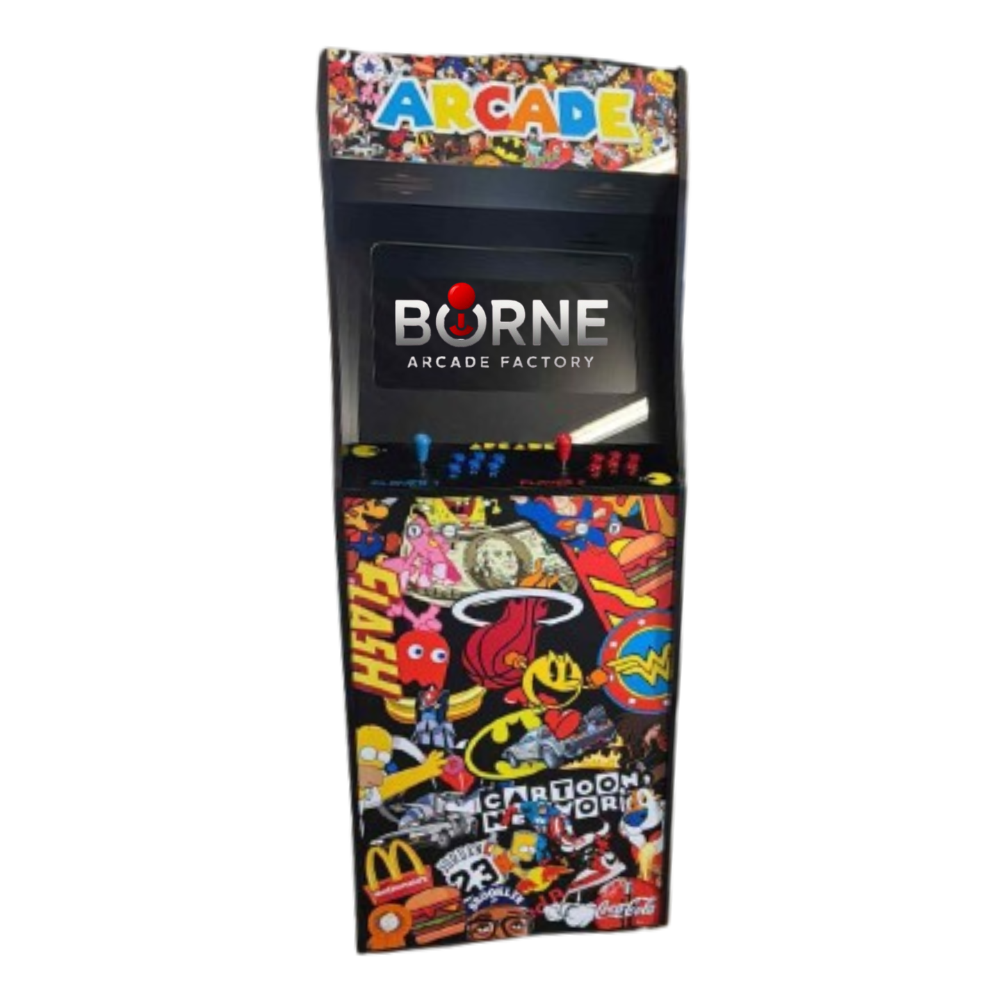 Borne Arcade Cartoon Édition – 10 000 Jeux Rétro Inclus