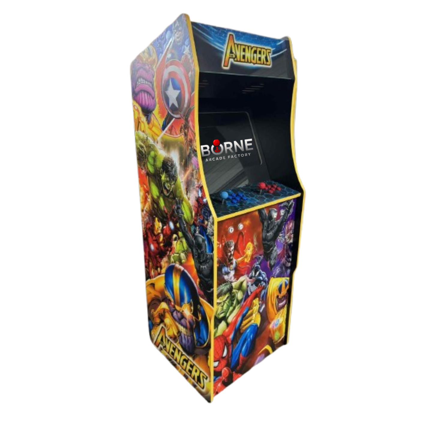 Borne Arcade Avengers Édition – 10 000 Jeux Rétro Inclus