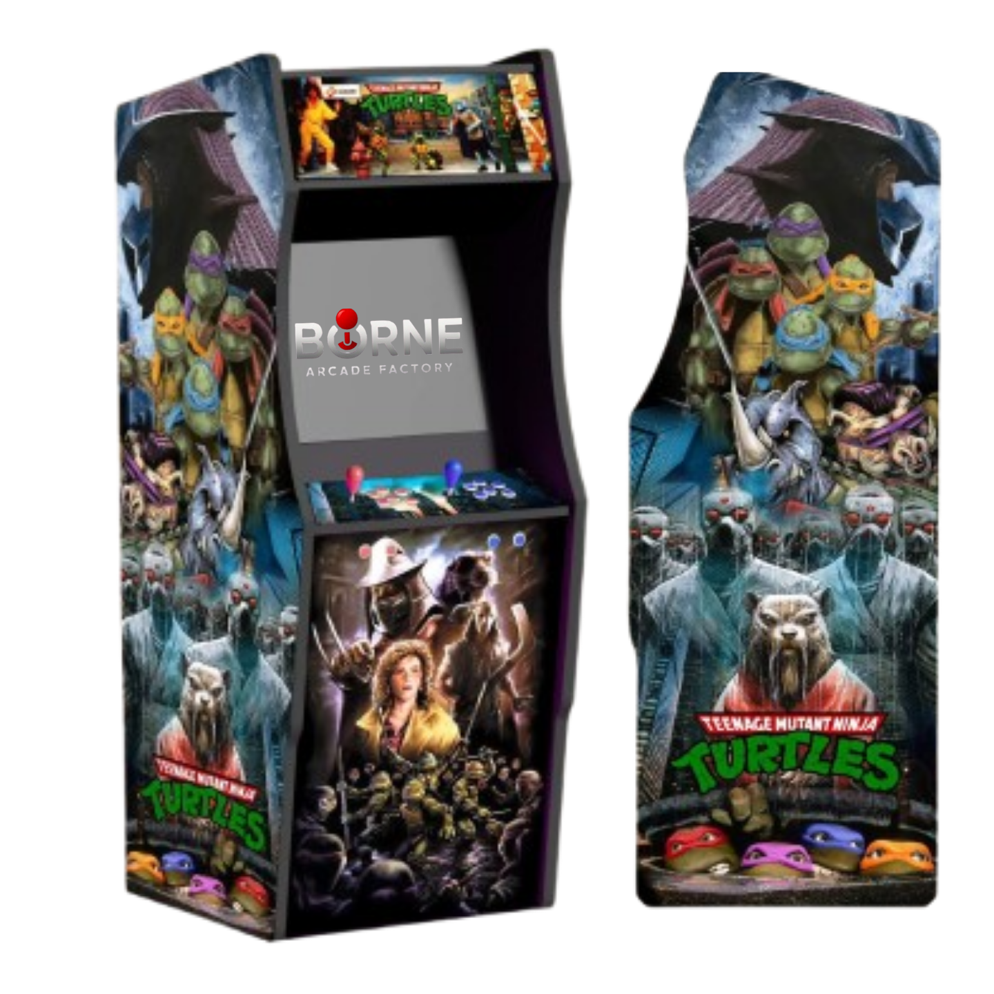 Borne Arcade TURTLES V2 Édition – 10 000 Jeux Rétro Inclus