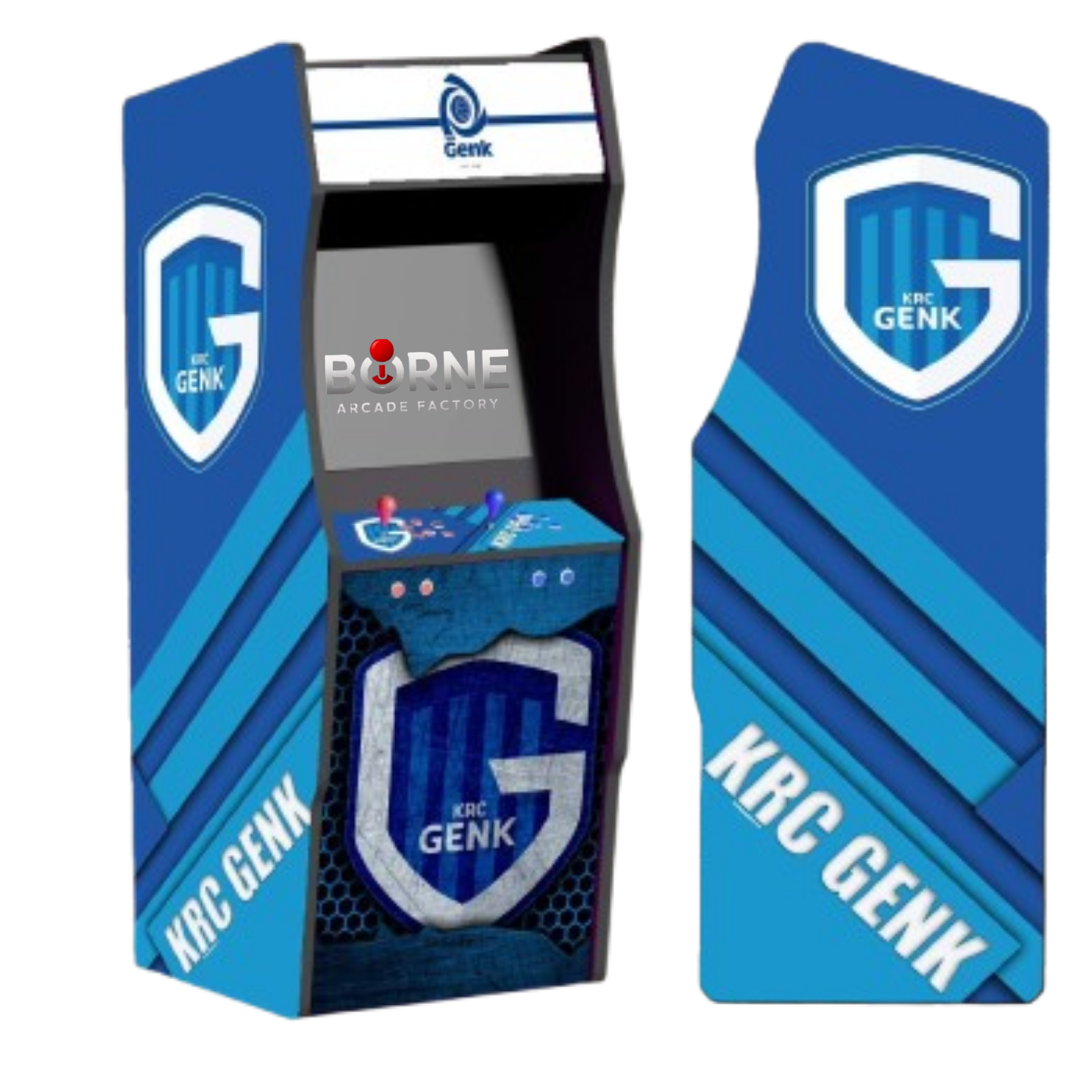 Borne Arcade KRC GENK Édition – 10 000 Jeux Rétro Inclus