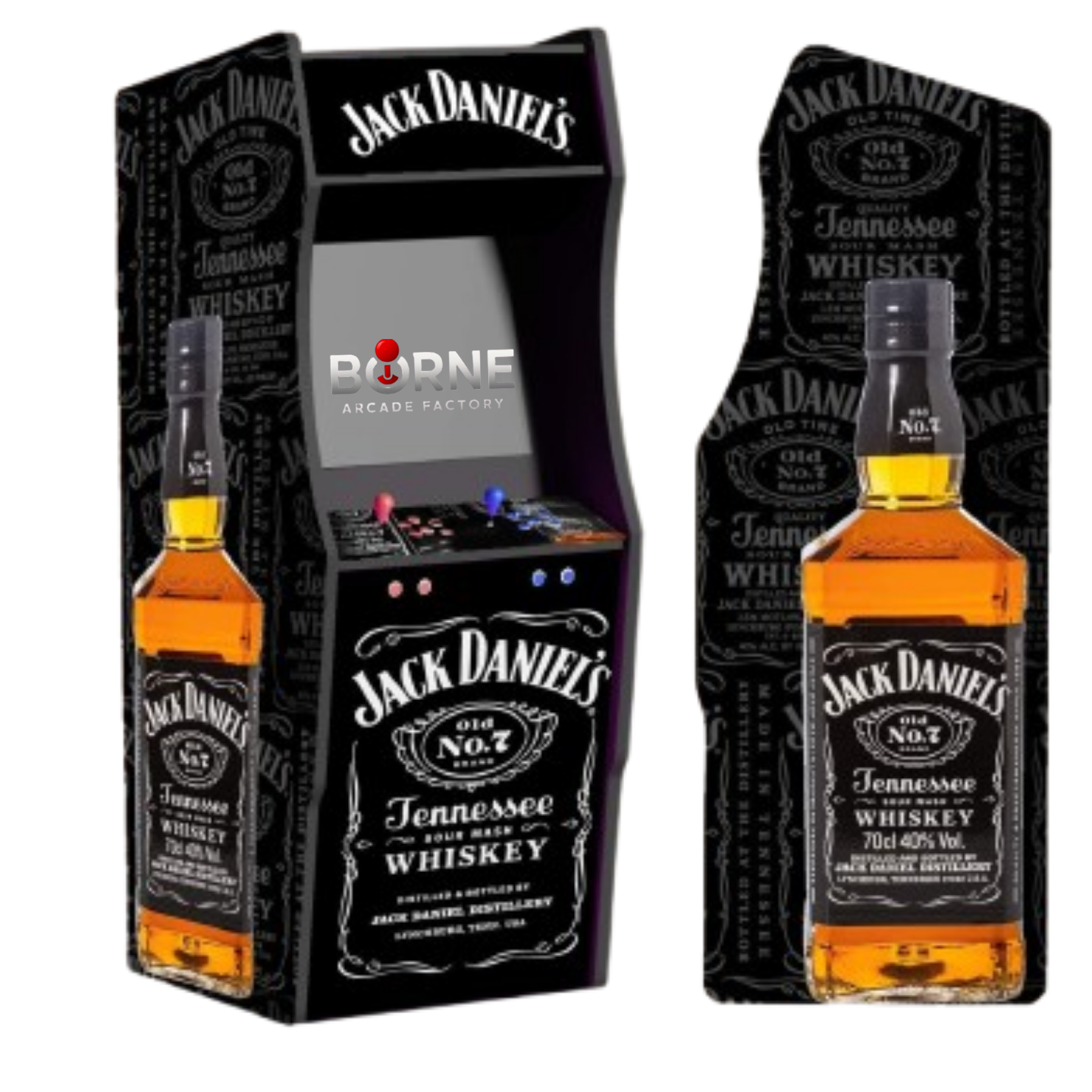 Borne Arcade Jack Daniel's V3 Édition – 10 000 Jeux Rétro Inclus
