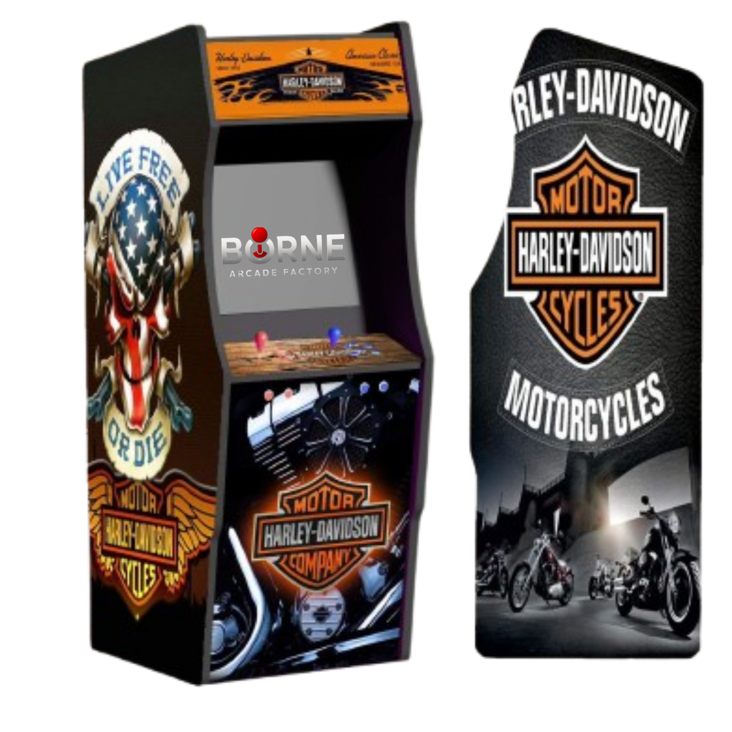 Borne Arcade Harley Davidson Édition – 10 000 Jeux Rétro Inclus