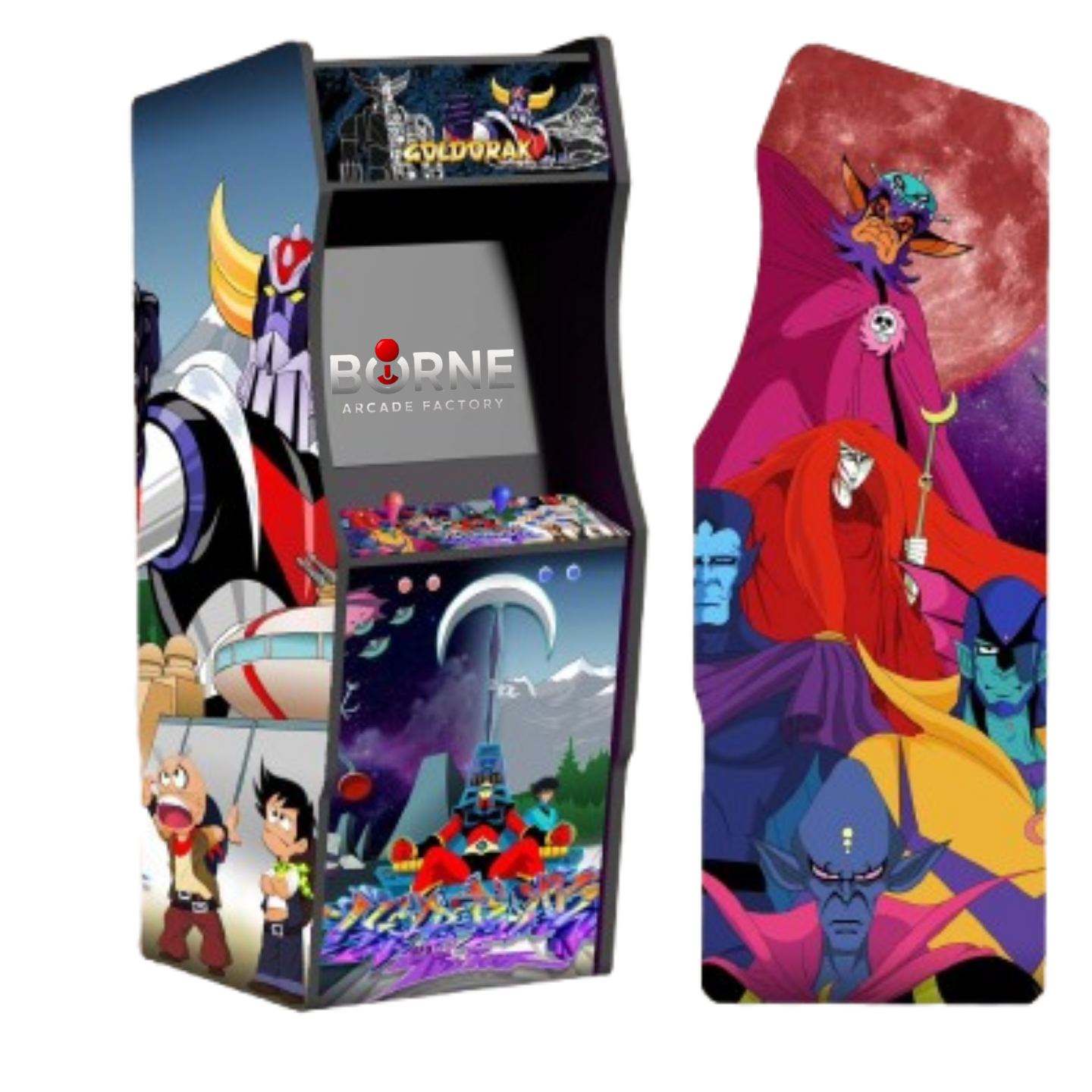 Borne Arcade Goldorak & CO Édition – 10 000 Jeux Rétro Inclus