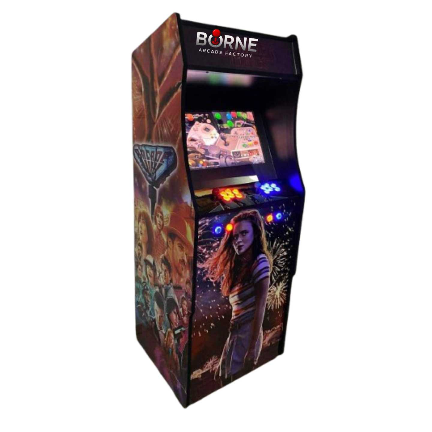 Borne Arcade Stranger Things Édition – 10 000 Jeux Rétro Inclus