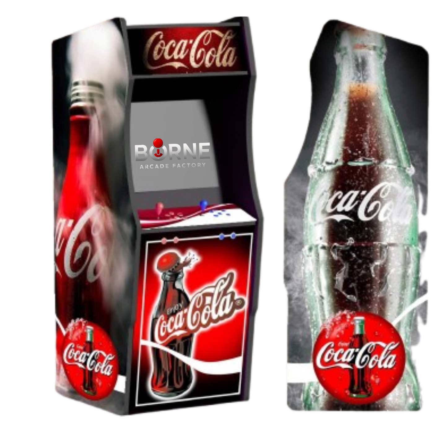 Borne Arcade Coca Cola V2 Édition – 10 000 Jeux Rétro Inclus