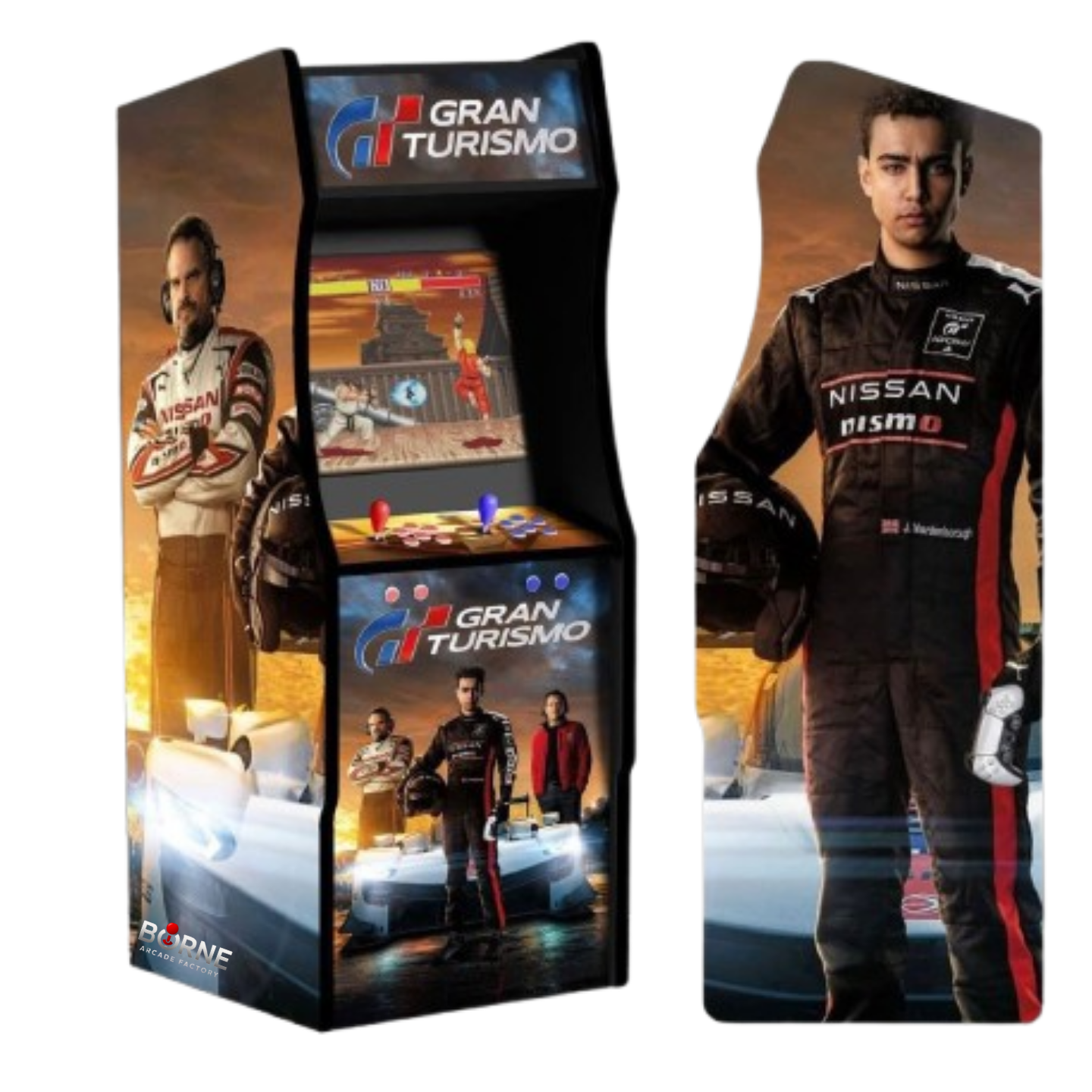 Borne Arcade Gran Turismo Pilote Édition – 10 000 Jeux Rétro Inclus