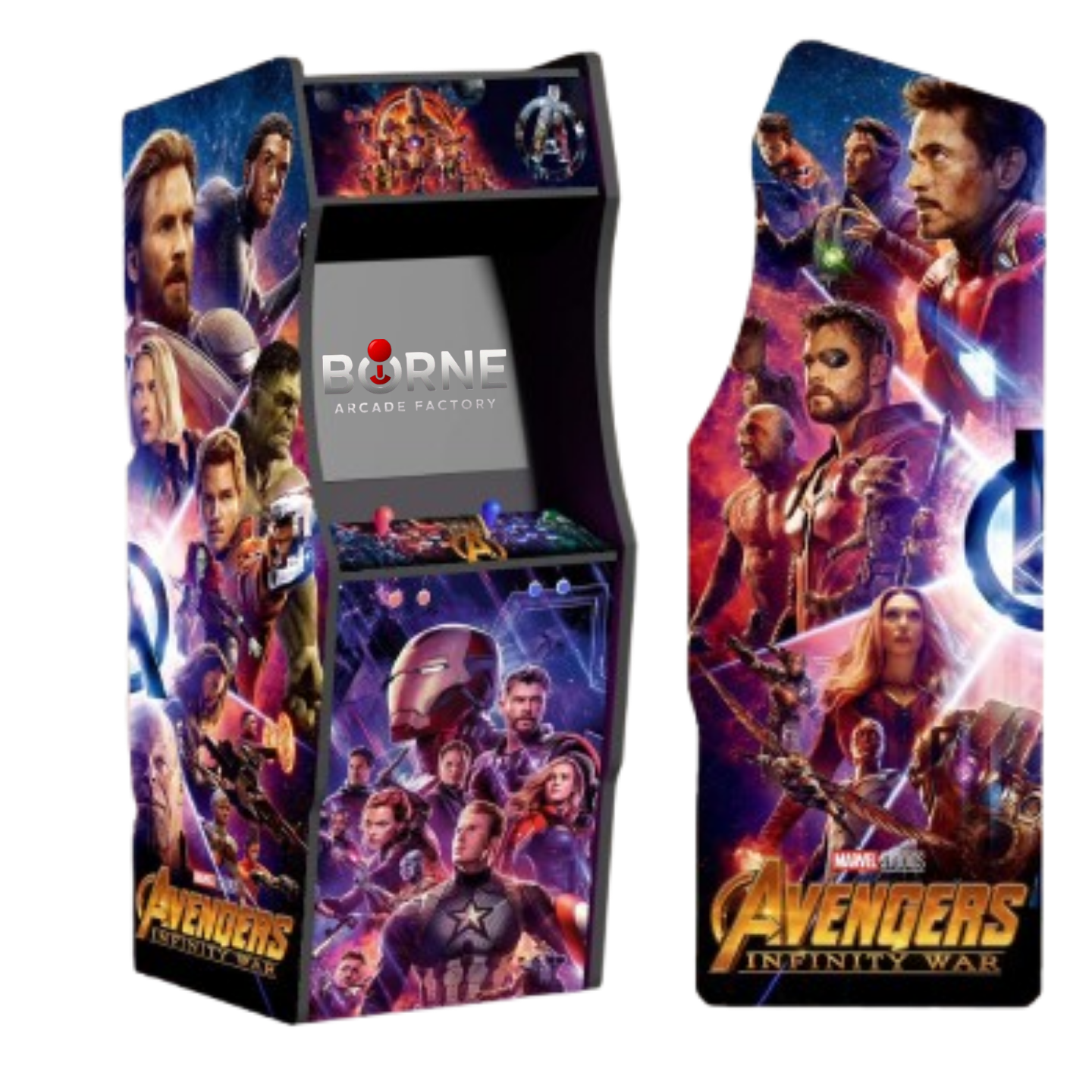 Borne Arcade Avengers Marvel Édition – 10 000 Jeux Rétro Inclus