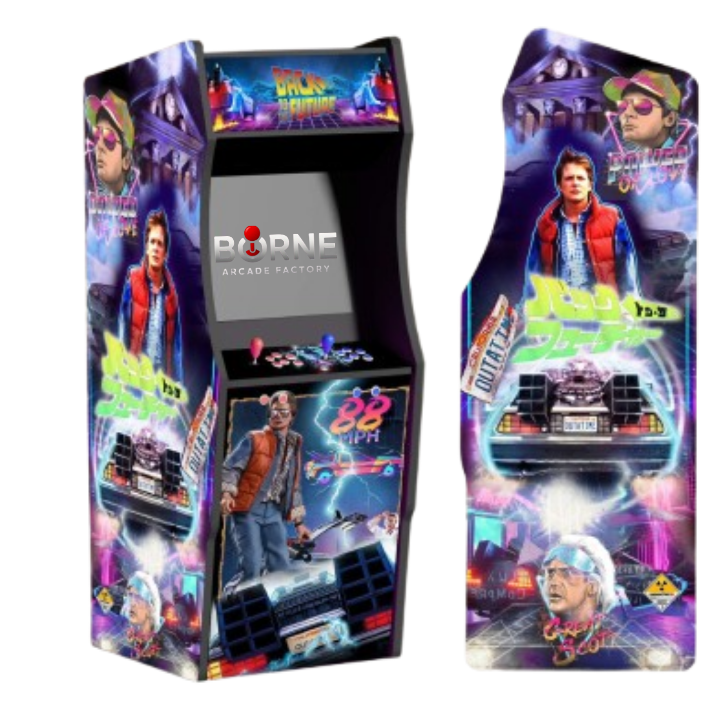 Borne Arcade Retour vers le futur Édition – 10 000 Jeux Rétro Inclus