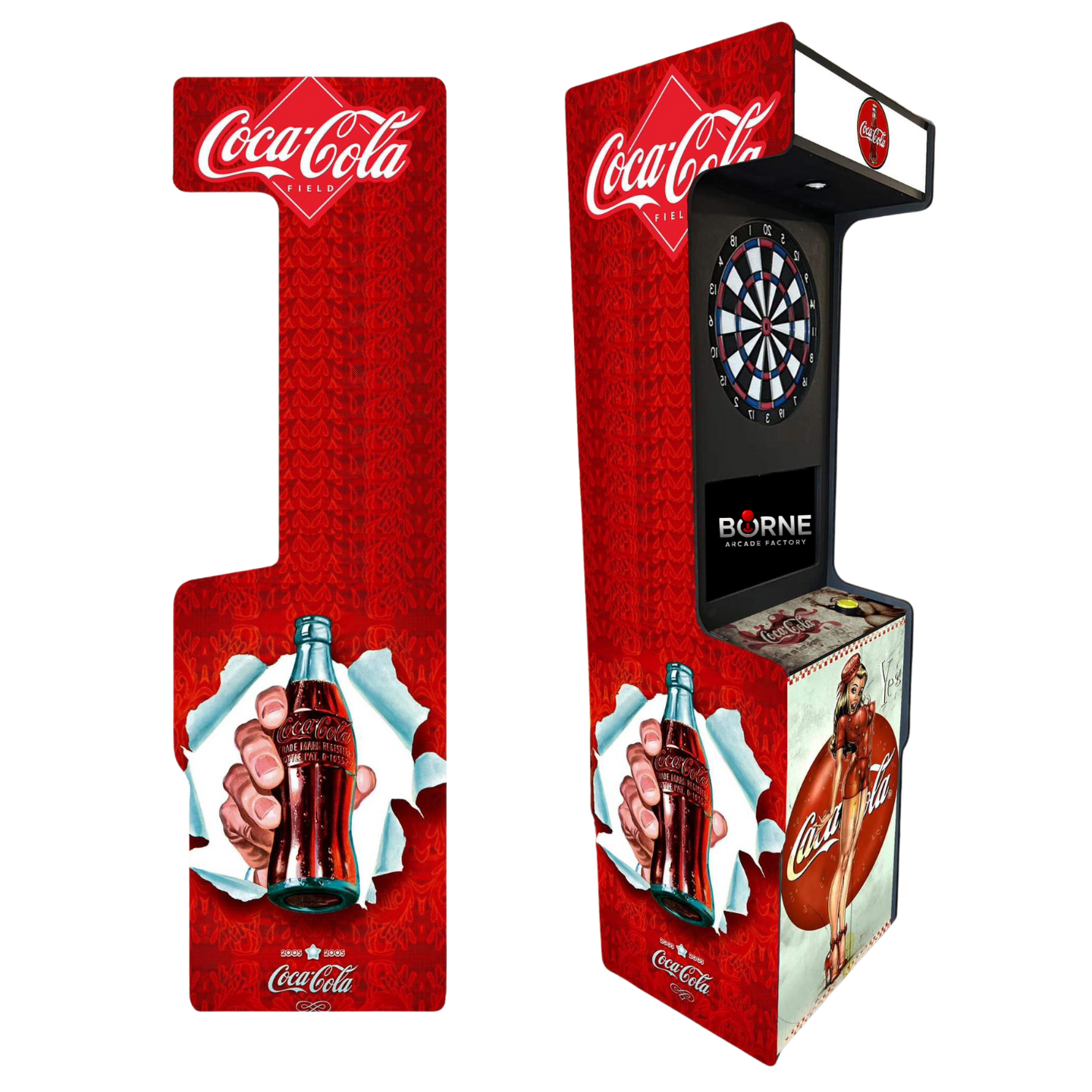Borne Jeux Fléchettes Electronique Coca Cola