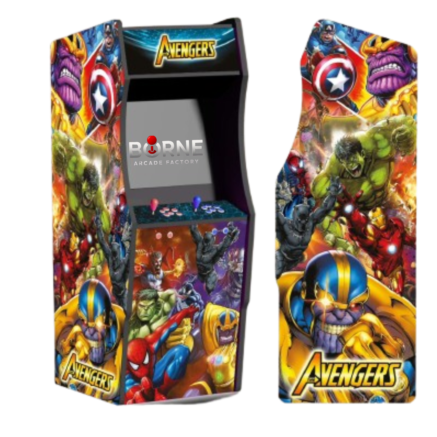 Borne Arcade Avengers Édition – 10 000 Jeux Rétro Inclus
