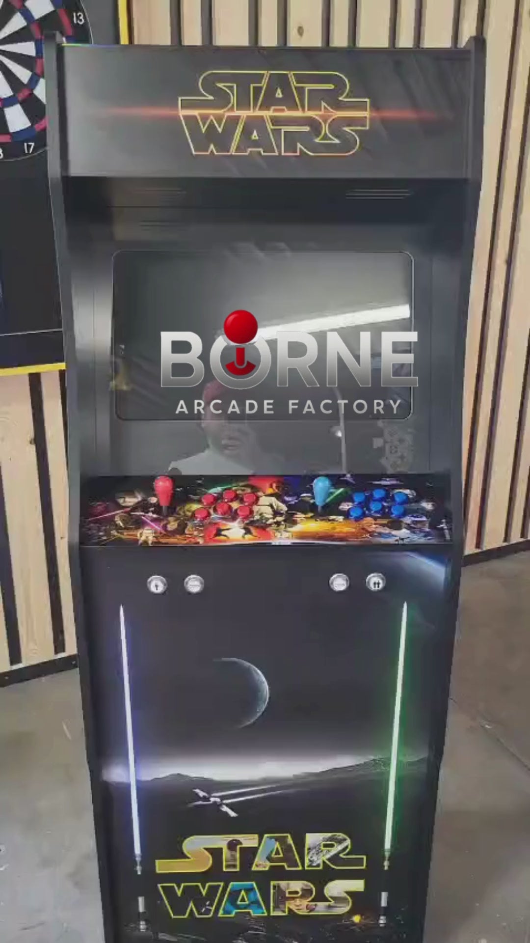 Borne Arcade STAR WARS Édition – 10 000 Jeux Rétro Inclus